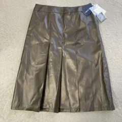 GIO SPORT ワールドブラウン プリーツ 膝丈スカート 42