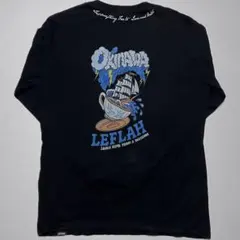 タトゥー　帆船　船　アメトラロングTシャツ ブラック　XL バックプリントのサムネイル