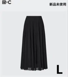 UNIQLO:C//シフォンプリーツスカートL