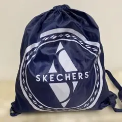 SKECHERS ナップサック ネイビー 巾着型 バックパックのサムネイル