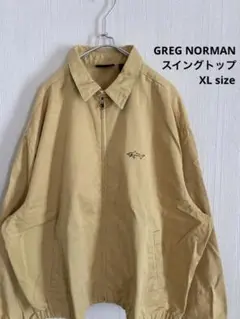 GREG NORMAN グレッグノーマン スイングトップ　刺繍ロゴ　ベージュ