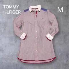 トミー　Tommy レディース　コットン　綿　1ロングシャツ ストライプ　春夏のサムネイル