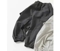 【着用一回のみ】あったか防風 裏フリース ワイドカーゴパンツ