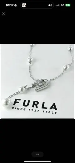 FURLA パール付きネックレス
