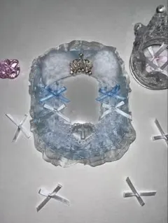 猫耳と王冠がかわいい青色のトレカケース