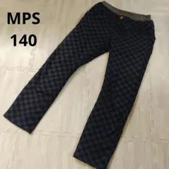 MPS ブラックチェック柄ロングパンツ 140