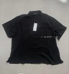 UNIQLO WOMEN レーヨンブラウス 半袖 Black XL