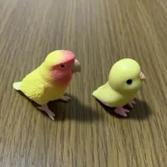 インコ　フィギュア　2点セット