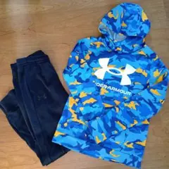UNDER ARMOUR 迷彩パーカーとパンツセット　150cm