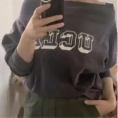 roku6ロク　ビューティーアンドユース　オフショルスウェット