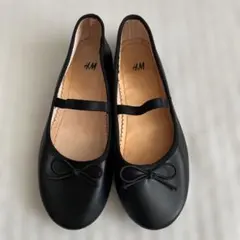 h&m フォーマルシューズ　ブラック　34