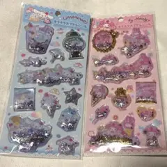 サンリオ　キラキラカプセルシール　マイメロ　シナモロール