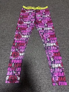 【正規品】ZUMBA WEAR 花柄レギンス ピンク