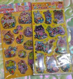 カプセルポップシール シャカシャカ シール カプセルシール レトロ ケーキ