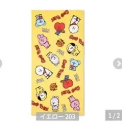 BT21 バスタオル　しまむら　イエロー　COOKY TATA RJ