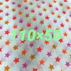 ⭕️SALE レトロポップ生地　110×50 新品未使用　シーチング　星柄