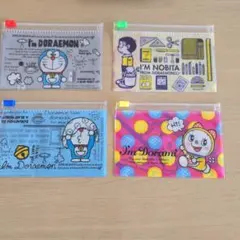 ドラえもん のび太 ドラミちゃん フラットケース ４個 アイムドラえもんのサムネイル