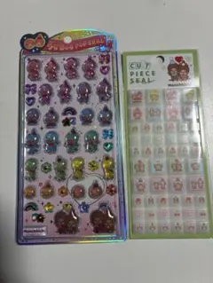 セット★モンチッチ うるちゅるポップシール カットピースシール タイルシール