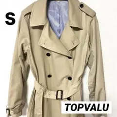 美品☆セール！Sベルト付き　膝丈 トレンチコート ベージュ フォーマル 薄手