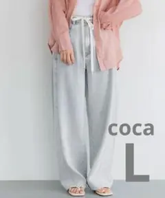 coca 紐付きデニム Lt.blue