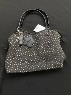 Badblue 星柄 ブラック ハンドバッグ