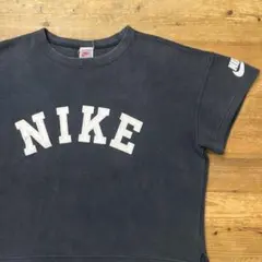 90s NIKE ナイキ 半袖スウェット カレッジロゴ 日本製