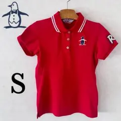 極美品✨️マンシングウェア　Rライン　ゴルフシャツ　ポロシャツ　デカロゴ