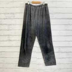 コーデュロイ ワイドパンツ グレー 秋冬 大人カジュアル 体型カバー✨M