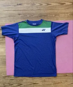 値下げ　YONEX テニス Tシャツ JP S ネイビー/グリーン