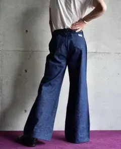 1980's BUFFALO/ Denim Baggy Flare Pantsのサムネイル