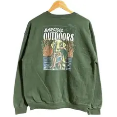 barstool outdoors アニマルスウェット グリーン バックプリント
