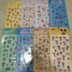 正規品　ディズニー　ぷくぷくシール　8種セット