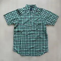 GAP 半袖 プルオーバー　チェックシャツ グリーン XS （Sサイズ相当）のサムネイル