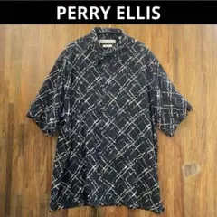 PERRY ELLIS 半袖シャツ　シルク　XLのサムネイル