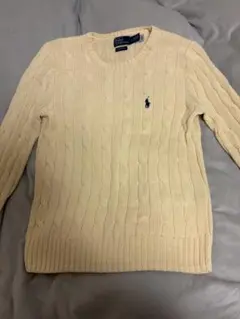 Polo by Ralph Lauren ケーブルニットセーター M クリーム