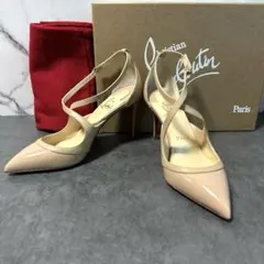 Christian louboutin パンプス ポインテッドトゥ ストラップ