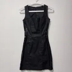 GUESS ブラック ノースリーブ ミニワンピース 38 激レア