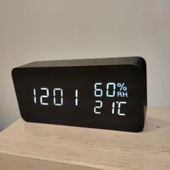 デジタル置時計 湿度・温度表示 アイリスオーヤマ