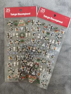 ディズニー　25周年　シール　2枚