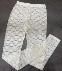 H&M 花柄レースレギンス　白のサムネイル