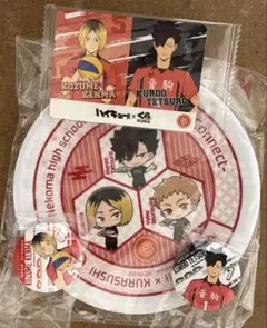 くら寿司 ハイキュー 寿司皿 音駒高校 缶バッチ