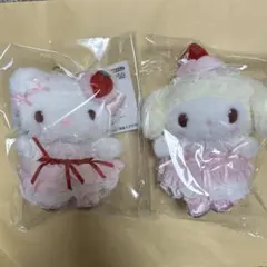 サンリオ　いちごホイップケーキ　ハローキティ　マイメロディ　マスコット