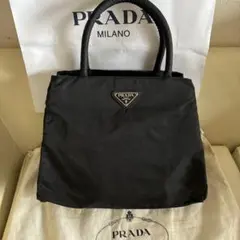 美品 PRADA プラダ トートバッグ ショルダーバッグ ナイロン 鍵 南京錠