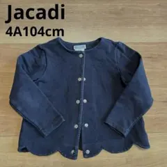 ジャカディ　スカラップカーディガン 4A104cm ネイビー