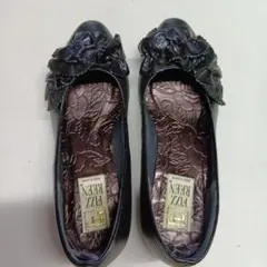 FIZZ REEN フラットシューズ ブラック　22.5cmのサムネイル
