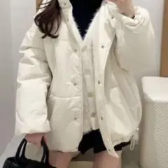 NICE CLAUPダウンジャケットアイボリー