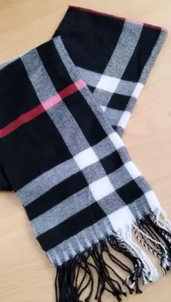 【未着用】A.S.M アトリエサブメン チェック柄 マフラー