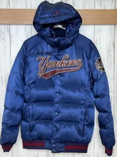 【☆激レア☆】90s MLB ヤンキース刺繍　ダウンジャケットネイビー(L)