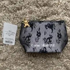 新品 FEILER HEIDI フェイラー ハイジ ポーチ 黒 レース メッシュ 