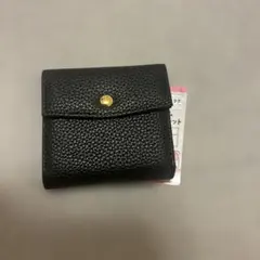 新品しまむら スリムウォレット 二つ折り財布 ブラックのサムネイル